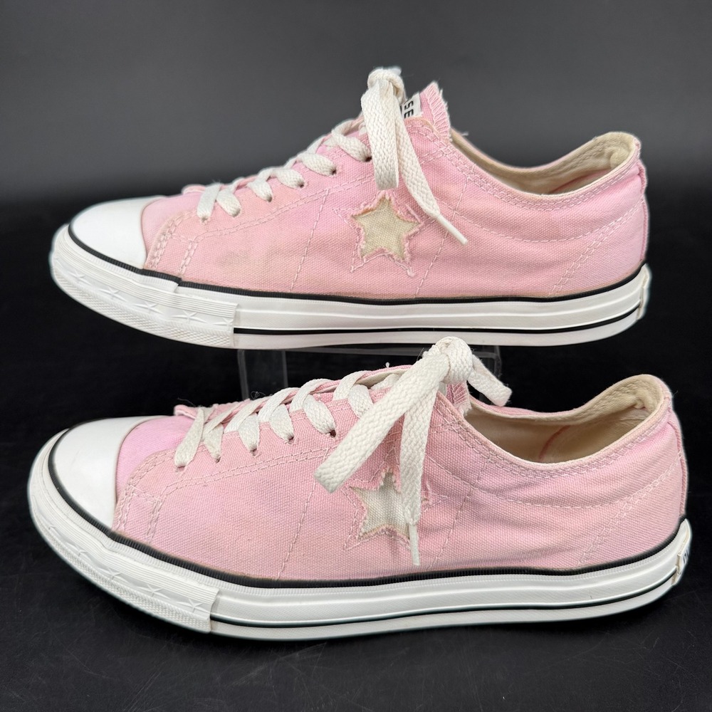 Converse One Star Womens 9.5 Pink Canvas Low Top Sneakers Y14CDH0M02307